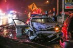 Un grave accident implique une voiture de police