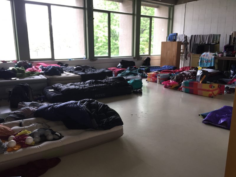 Une cinquantaine de dortoirs ont été aménagés à l'école secondaire Fernand-Lefebvre. | Alec Dubé
