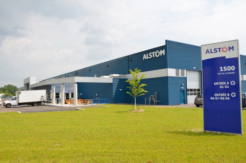 L’usine des bogies fabriqués par Alstom est située, rue de la Marine, dans le parc industriel Ludger-Simard de Sorel-Tracy. | Photo: TC Média - archives