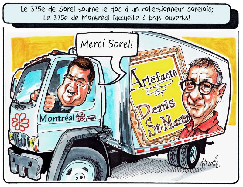 Denis St-Martin n'exposera pas à Sorel-Tracy, mais bien à Montréal pour son 375e anniversaire! | Gilles Bill Marcotte