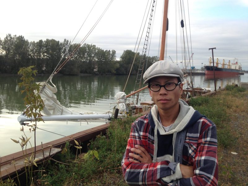 Alexandre Vovan participera, en chaloupe, à cette manifestation contre le déversement des eaux usées montréalaises dans le fleuve. | TC Média - Gracieuseté/Caroline Morrison