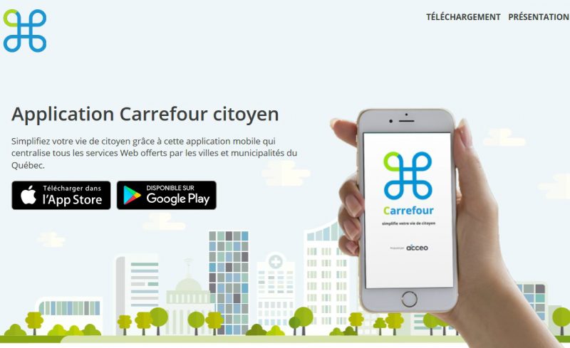 L’application se nomme Carrefour citoyen. | Tirée du site Internet