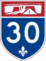 Embouteillage sur le pont de l’autoroute 30 à Sorel-Tracy