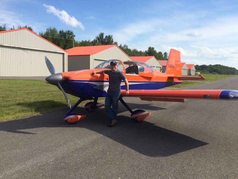 Éric Falardeau entrepose son avion à l’aéroport de Sorel-Tracy à Saint-Robert. | Photo: gracieuseté