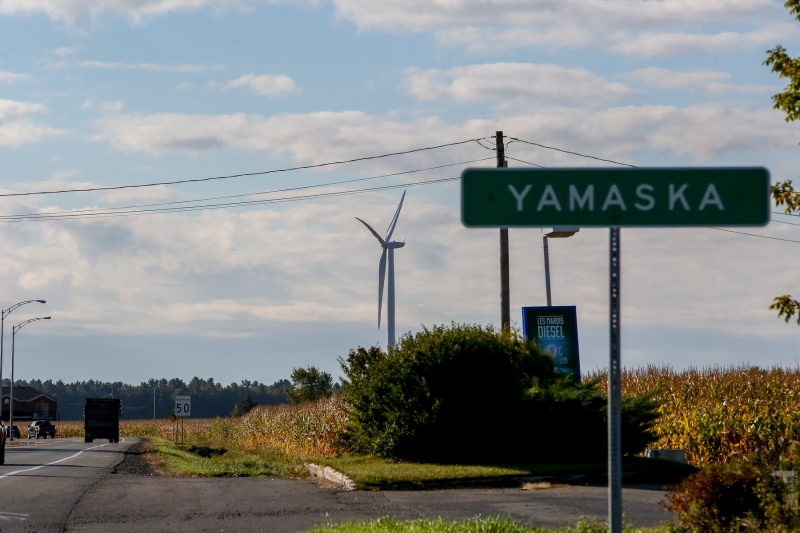 Quelques éoliennes sont déjà implantées à Yamaska. | Photo: TC Média - Pascal Cournoyer