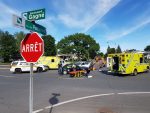 Une collision fait deux blessés mineurs