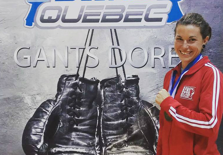 Laury Gervais est la championne québécoise des Gants dorés chez les 57 kg. | Photo: tirée de Facebook