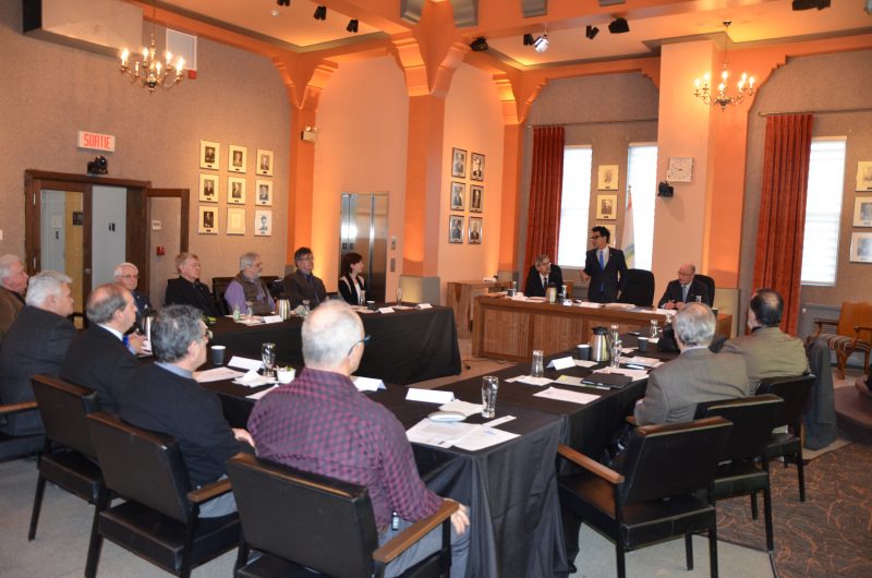 La première rencontre du caucus des maires des municipalités riveraines du lac Saint-Pierre s’est tenue le 14 mars à l’Hôtel de Ville de Sorel-Tracy. | TC Média - Sarah-Eve Charland