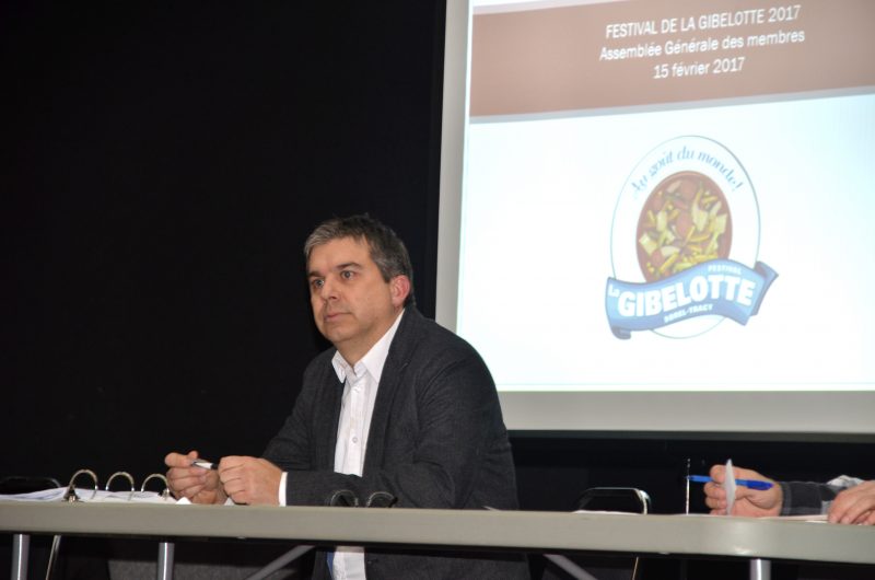 Benoît Lefebvre a été réélu comme président du Festival de la gibelotte. | Photo: TC Média – Jean-Philippe Morin