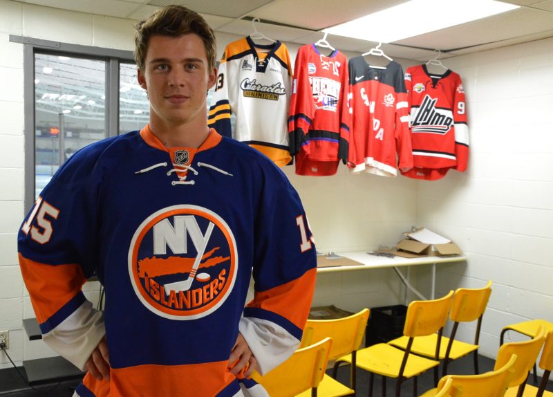Anthony Beauvillier a été sélectionné en première ronde par les Islanders de New York en 2015. | Photo TC Media – Samuel Duranceau-Cloutier