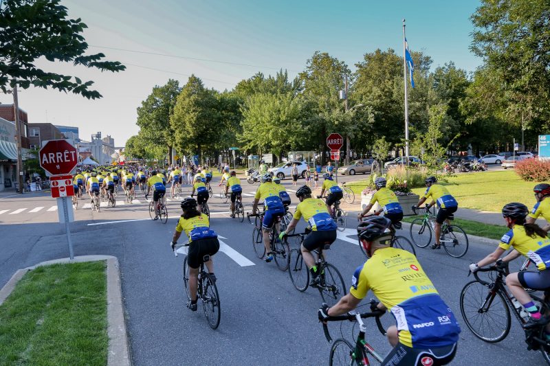 Le Défi Vélo Lussier a réuni environ 200 cyclistes, le 15 juillet. | Pascal Cournoyer
