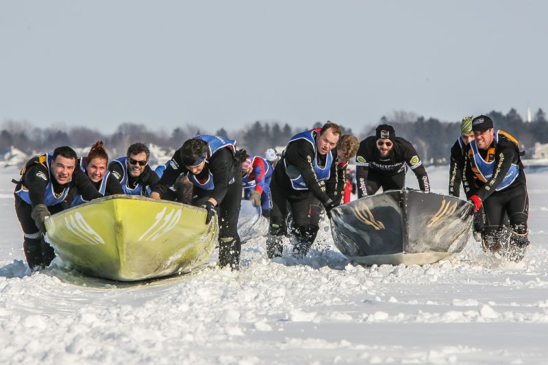 La 3e édition de la Course de canot à glace de Sorel-Tracy s'est déroulée aujourd'hui. | Photo: TC Media - Pascal Cournoyer, Photo: TC Media - Pascal Cournoyer, Pascal Cournoyer