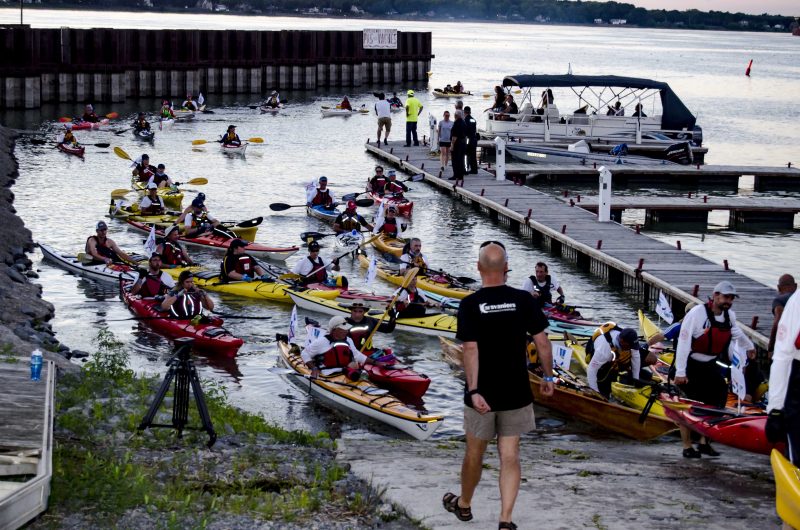 Les kayakistes sont arrivés à Sorel-Tracy le 18 août, en début de soirée. | Photo: TC Média – Stéphane Martin