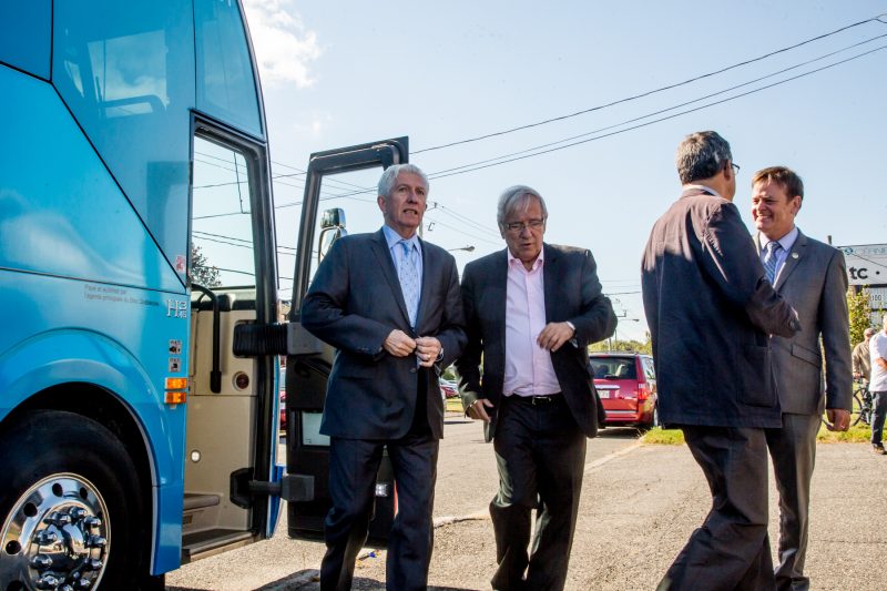 En pleine campagne électorale, Louis Plamondon a accueilli son chef, Gilles Duceppe, le 20 septembre dernier, à l’occasion d’un brunch. du Bloc québécois à Sorel-Tracy. | TC Média - Pascal Cournoyer
