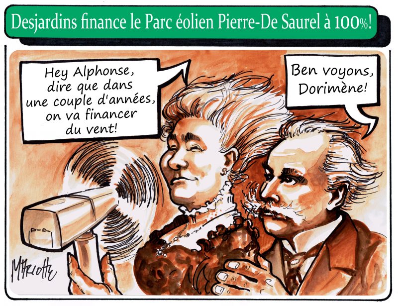 Alphonse et Dorimène Desjardins reprennent vie dans la plus récente caricature de Gilles Bill Marcotte! | Gilles Bill Marcotte