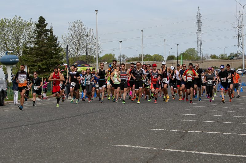 Cent quarante participants ont pédalé et couru au 24e Duathlon Sorel-Tracy, le 21 mai. | Pascal Cournoyer