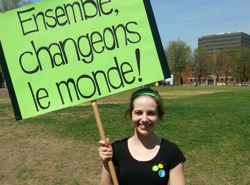 Une jeune Soreloise, Jeanne Lavallée, organise une marche pour sensibiliser la population aux impacts des changements climatiques. | Gracieuseté