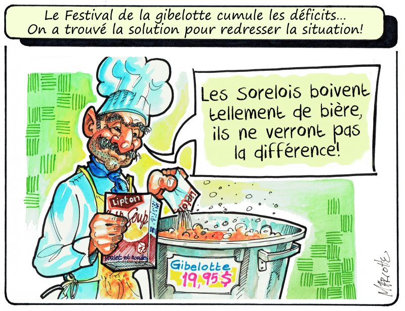 Gilles Bill Marcotte croit avoir trouvé la solution pour sauver des coûts au Festival de la gibelotte! | Gilles Bill Marcotte