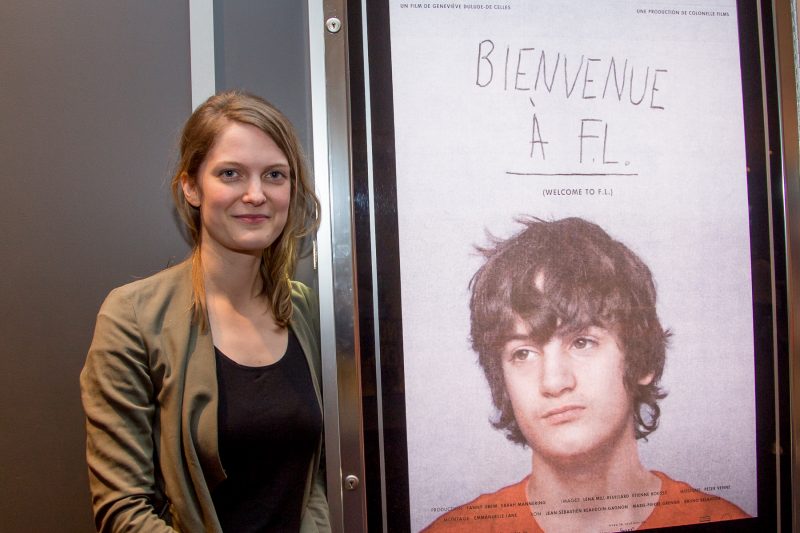 Geneviève Dulude-De Celles était présente le soir de la première soreloise au Cinéma St-Laurent.. | TC Média - Pacal Cournoyer