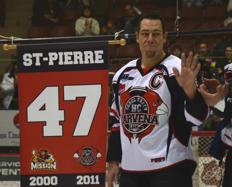David St-Pierre, dont le chandail a été retiré en 2012, est intronisé cette année. | Photo: TC Média – archives/Jean-Philippe Morin