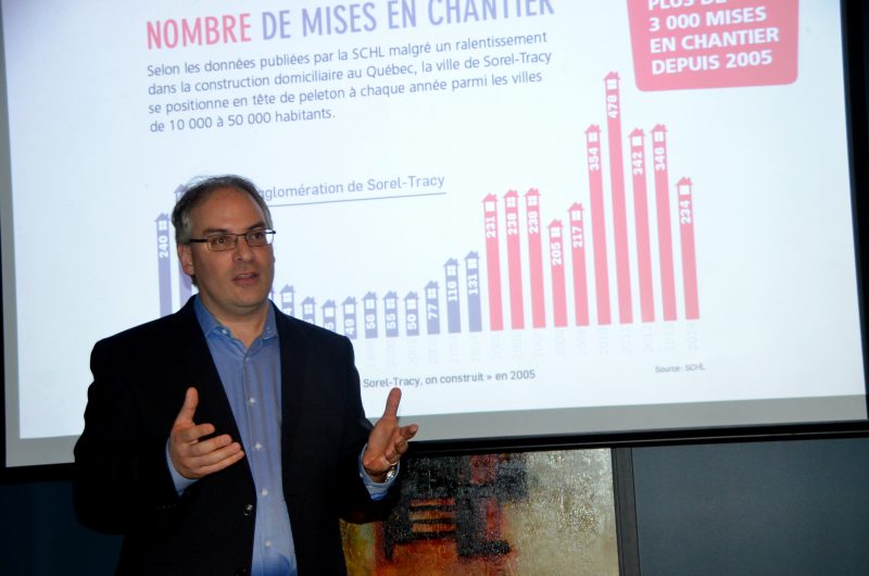 Laurent Cournoyer, instigateur de la campagne onconstruit.ca. | TC Média - Jean-Philippe Morin