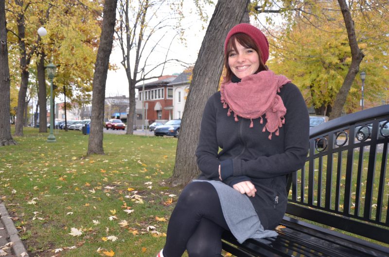 Émilie Charbonneau est candidate pour Option nationale dans le comté d’Arthabaska, dans le Centre-du-Québec. | TC Média - Sarah-Eve Charland