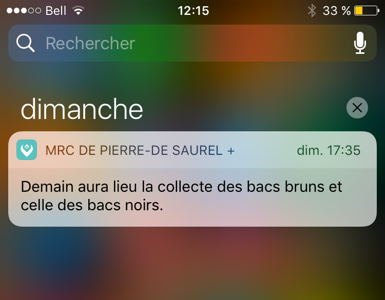 Les alertes sur téléphone sont en fonction pour l'application de la MRC de Pierre-De Saurel. | Gracieuseté