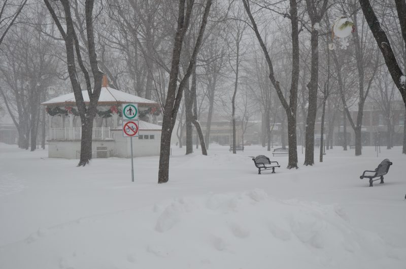 La première tempête hivernale est arrivée dans la région. | TC Média - Sarah-Eve Charland