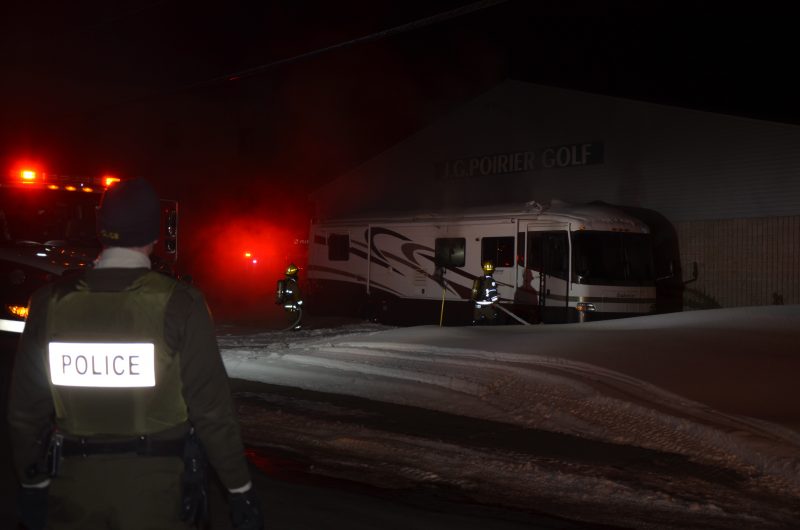 La Sureté du Québec et le Service de sécurité incendie de Sorel-Tracy ont été dépêchés sur les lieux. | TC Média - Jonathan Tremblay