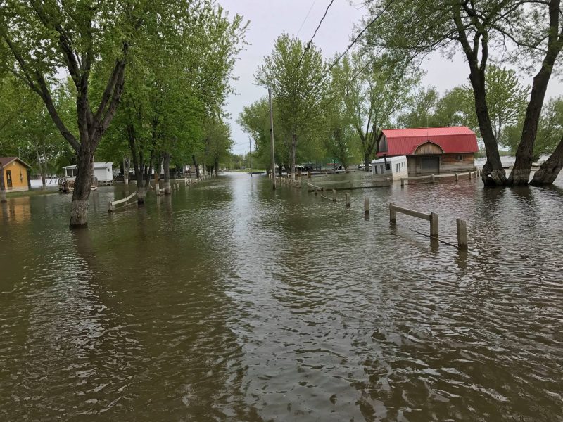 Une parcelle de Yamaska demeure inondée | Tirée de Facebook
