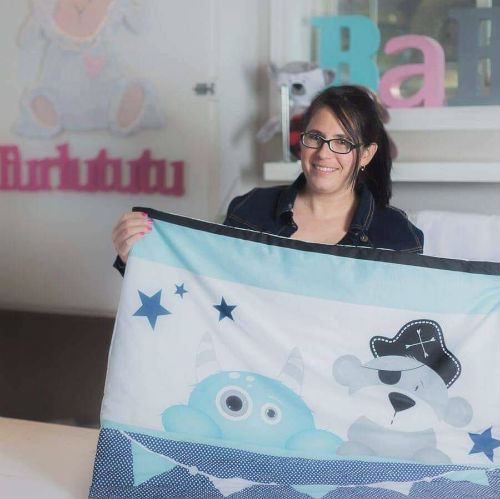 Mélanie Auclair possède une boutique de décoration pour bébés et enfants et crée des douillettes et couvertures personnalisées. 
Photo gracieuseté 
