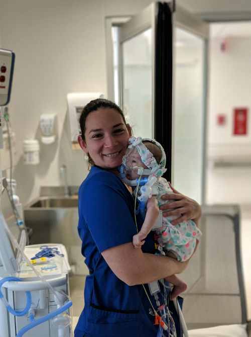 Clémence Calvet est l'infirmière ayant pris soin de la petite Zoé pendant sa dernière semaine de vie. 
Photo gracieuseté 