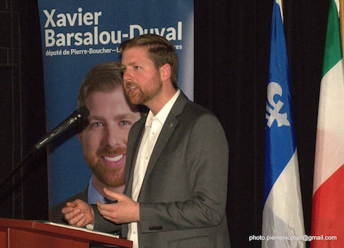 Xavier Barsalou-Duval, député de Pierre-Boucher – Les Patriotes – Verchères pour le Bloc Québécois. 
Photo Pierre Nicolas 