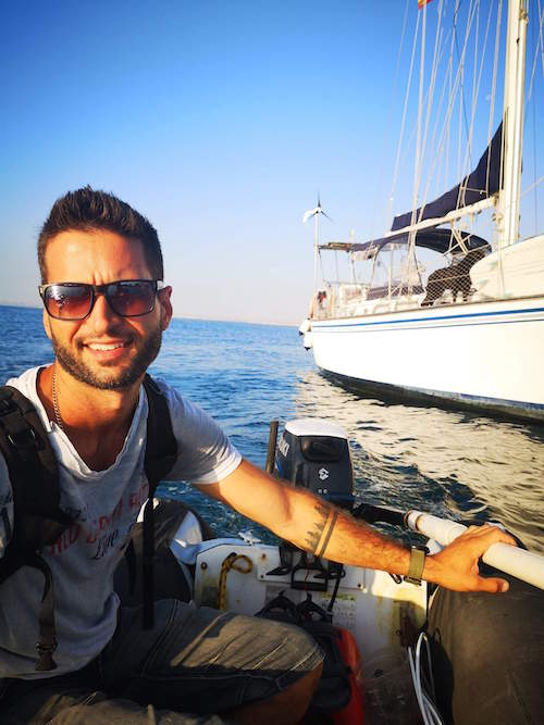 Kenny Caselli, depuis plus d'un an, fait le tour du monde en voilier. 
Photo gracieuseté