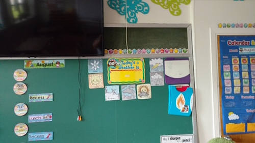 Melony Gauthier aime afficher sur les murs de sa classe pour aider les élèves avec la compréhension. 
Photo gracieuseté 