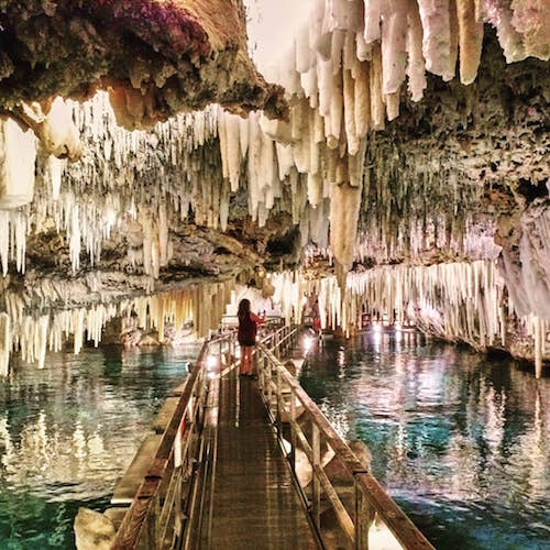 Cliché capté à Crystal Caves aux Bermudes. 
Photo gracieuseté 