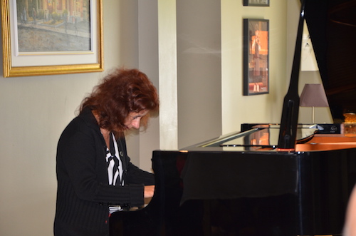 La pianiste Lorraine Desmarais lors du lancement de la programmation 2019-2020. 
Photo Katy Desrosiers | Les 2 Rives ©