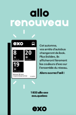 Exo changera ses panneaux d’arrêts d’autobus pour les rendre plus lisibles