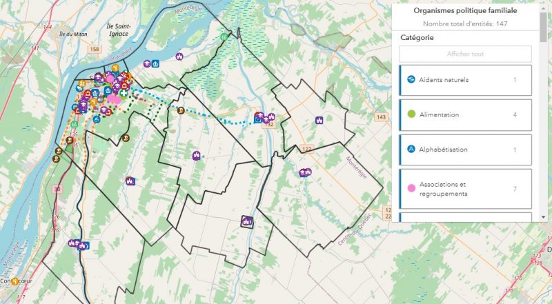 La carte des ressources est accessible au mrcpierredesaurel.com/cartographie.
Photo capture d’écran
