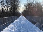 Un tronçon de la piste cyclable La Sauvagine ouvert aux marcheurs et aux raquetteurs