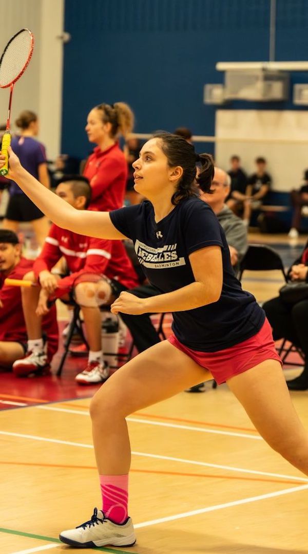 Gabrielle Bouley a bien fait cette saison en badminton. 
Photo KaF